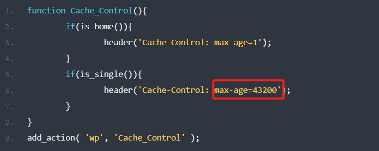 响应标头cache-control max-age修改方法