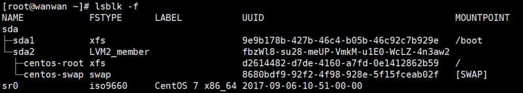 linux查看硬盘uuid
